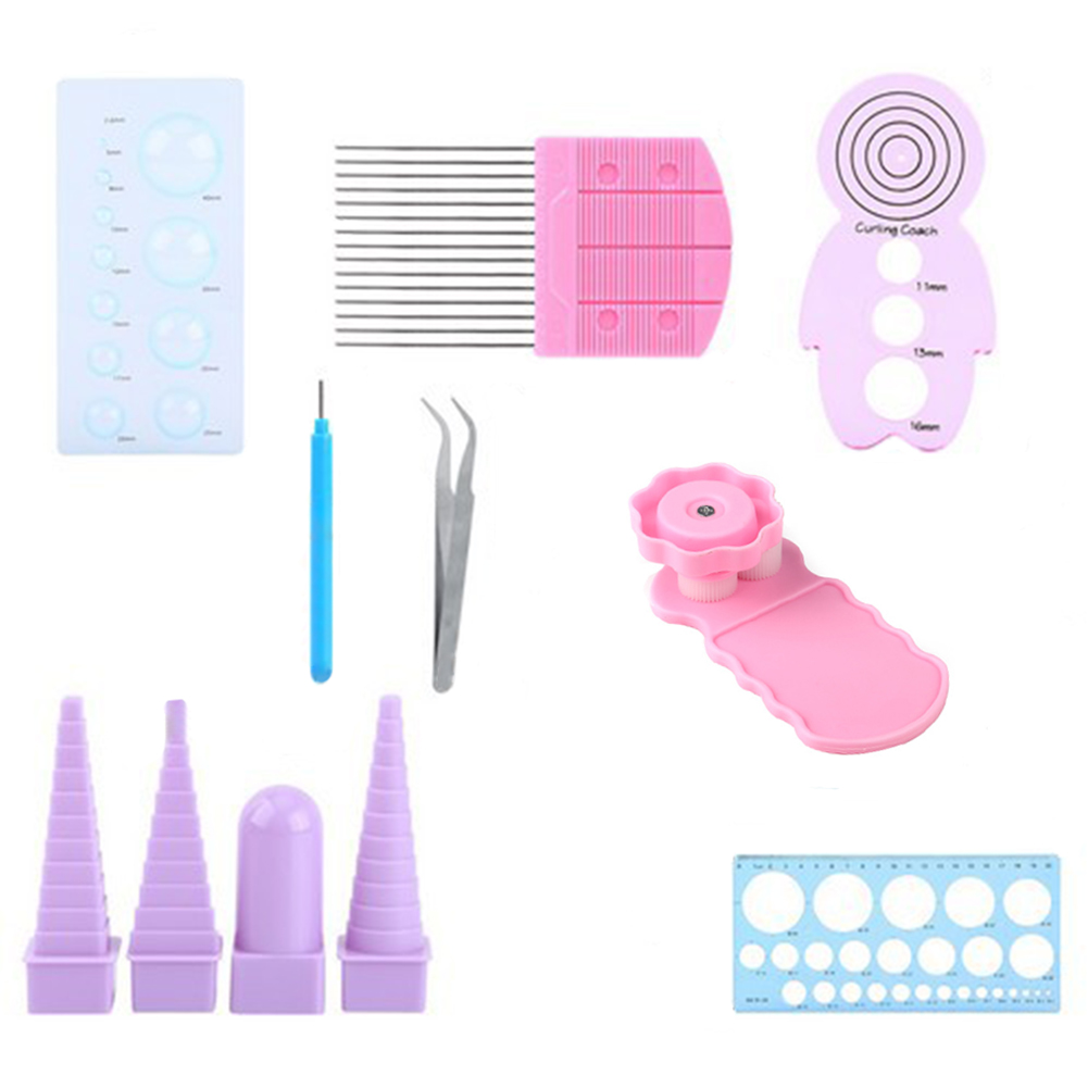 

11pcs DIY Paper Quilling Template Mold Board Kit, 501 Original