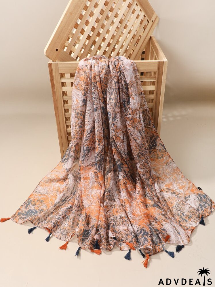 Allover Print Scarf