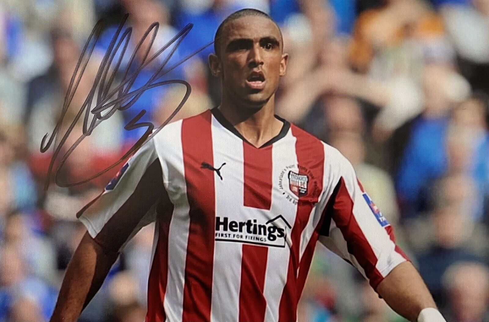 Leon Legge Genuine Hand Signed Brentford 6X4 Photo Poster painting