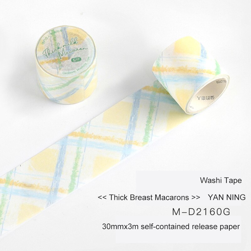 JOURNALSAY 30mm*300cm Simple Fresh Lattice Journal Collage Washi Tape DIY Scrapbooking