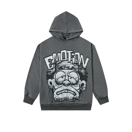 MIXED EMOTION Zip Hoodie | Emotions Never Die Red