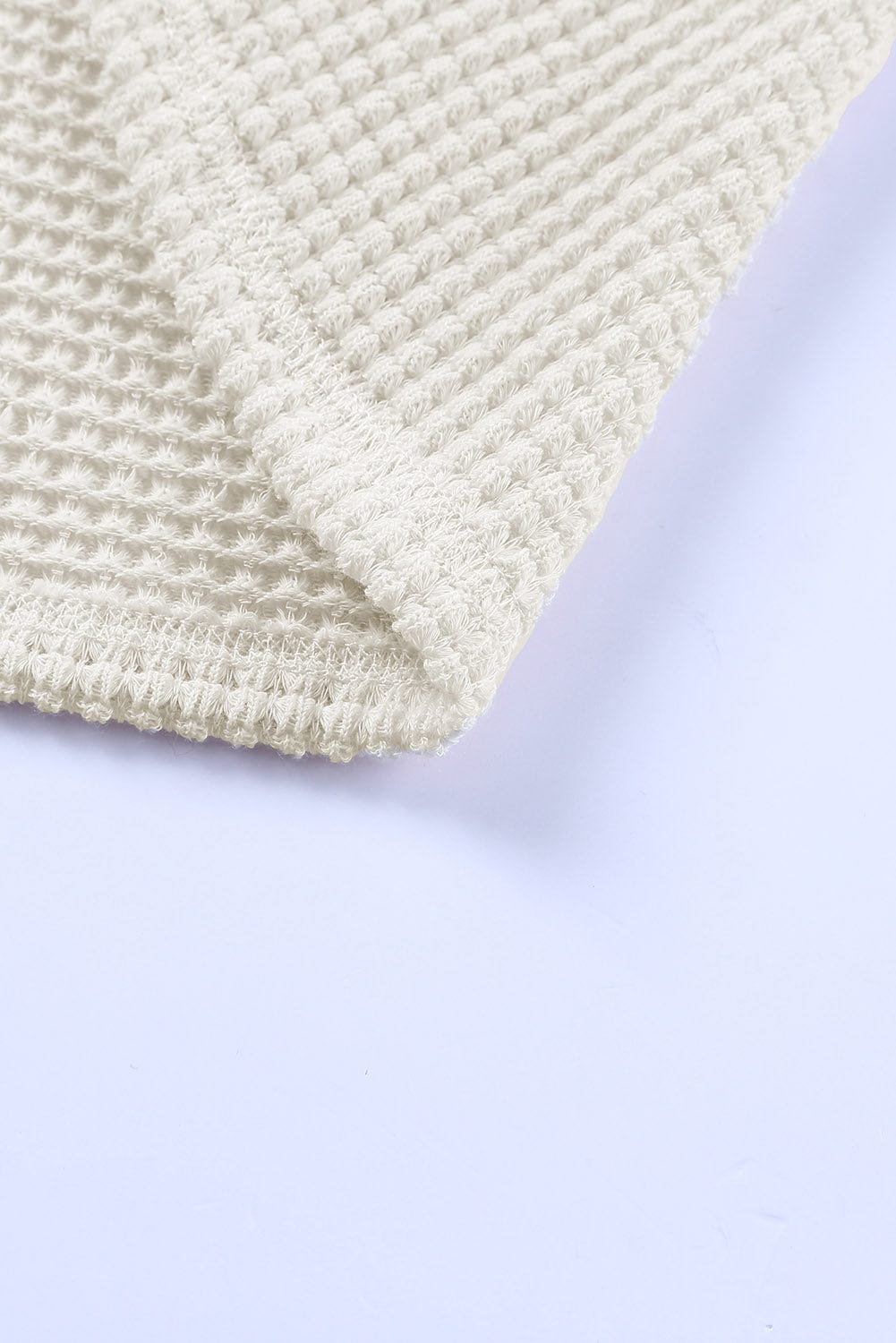 Everyday Waffle Knit Henley Top