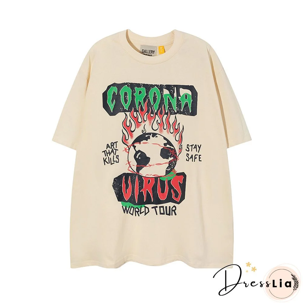 Plus Size Short Sleeve Loose Summer Graphic T-shirt