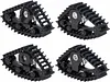 TRX4M Snow Tires, 4 Pcs Snow Tires Sets Simulate Carload Tracks Wheel Sandmobile Conversion for 1/18 RC Crawler TRX4M Upgrades (Black)