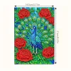 Peacock 5D DIY Diamond Art Painting Notebook Kit 50 Pages A5 Rhinestone Art Painting Notebook Kit for Adults Beginners Holiday Birthday Gift