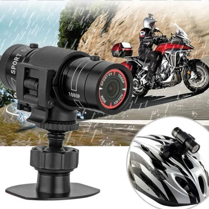 Helmet Mounted Camera For Motorcycle Bike Sports Action Mini Camera Full 1080p HD