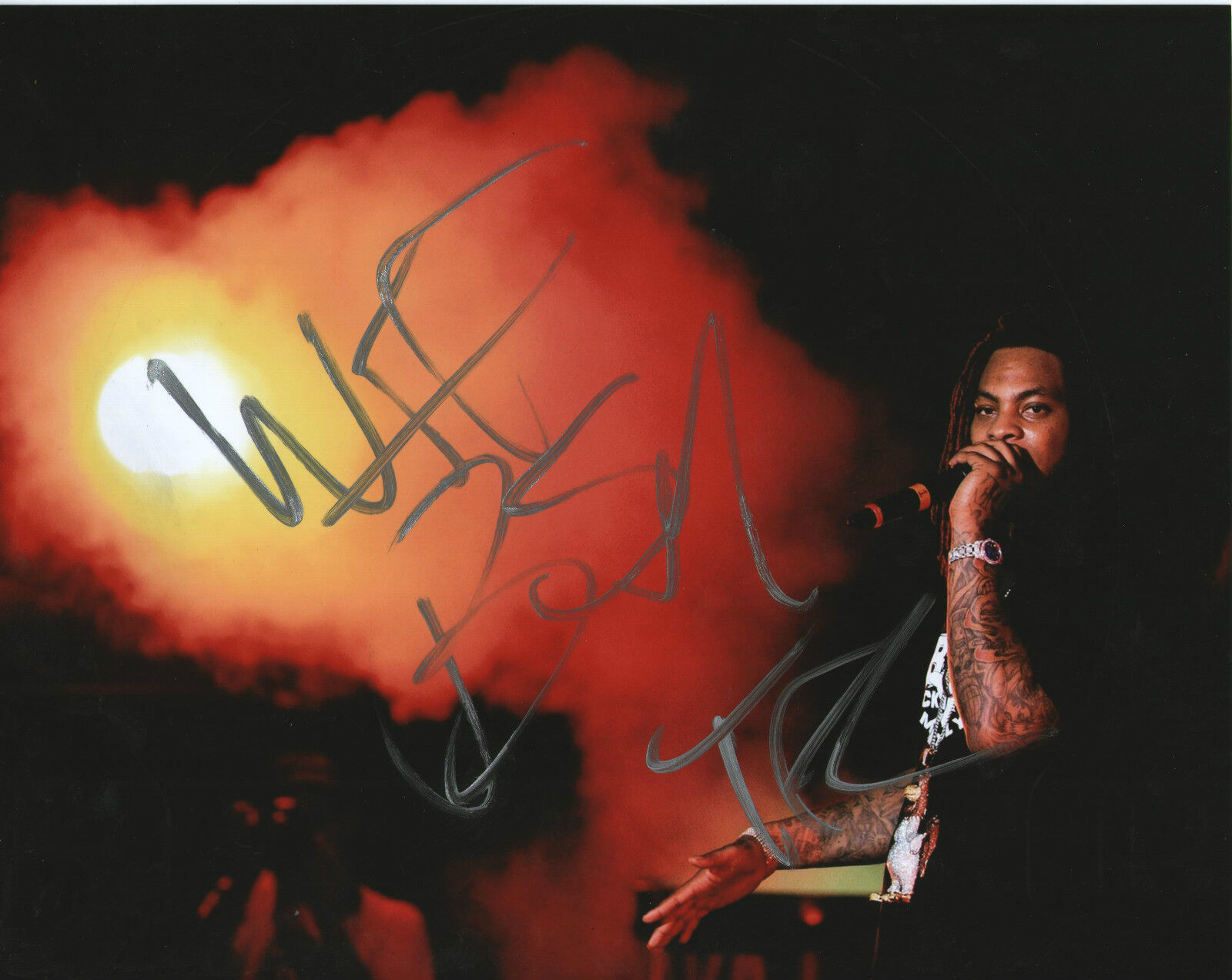 Waka Flocka Flame *O LET'S DO IT* Signed 8x10 Photo Poster painting COA GFA