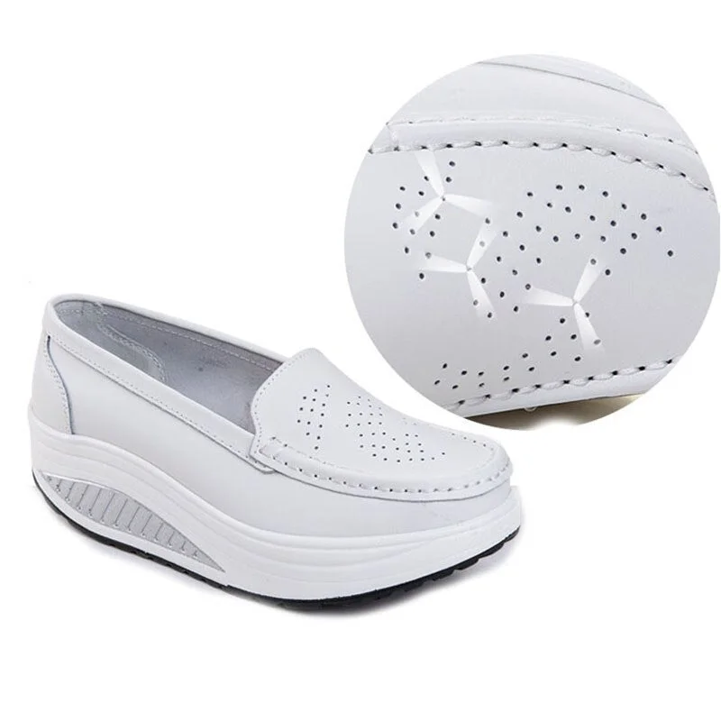 Women Platform Shoes Ladies Shoes Comfortable Breathable Shoes Women Autumn Slip on Casual Women Sneakers Zapatos De Mujer34-42