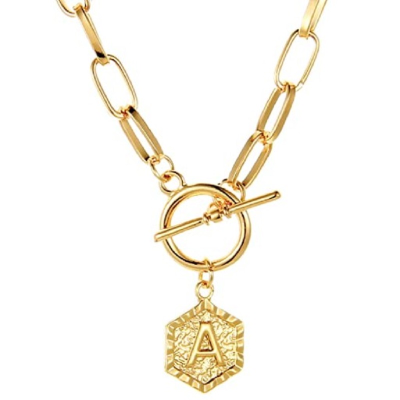

English Alphabet Pendant Necklace Neck Chain, 501 Original