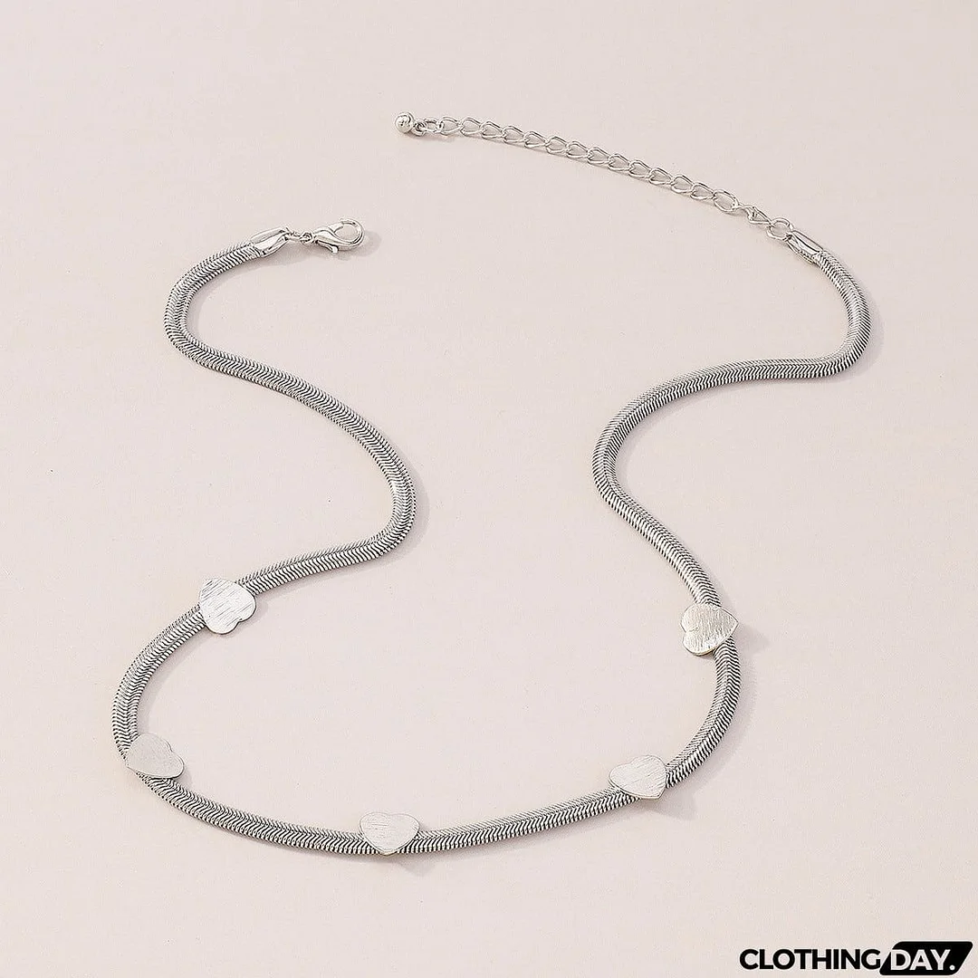 Love Simple Metal Necklace
