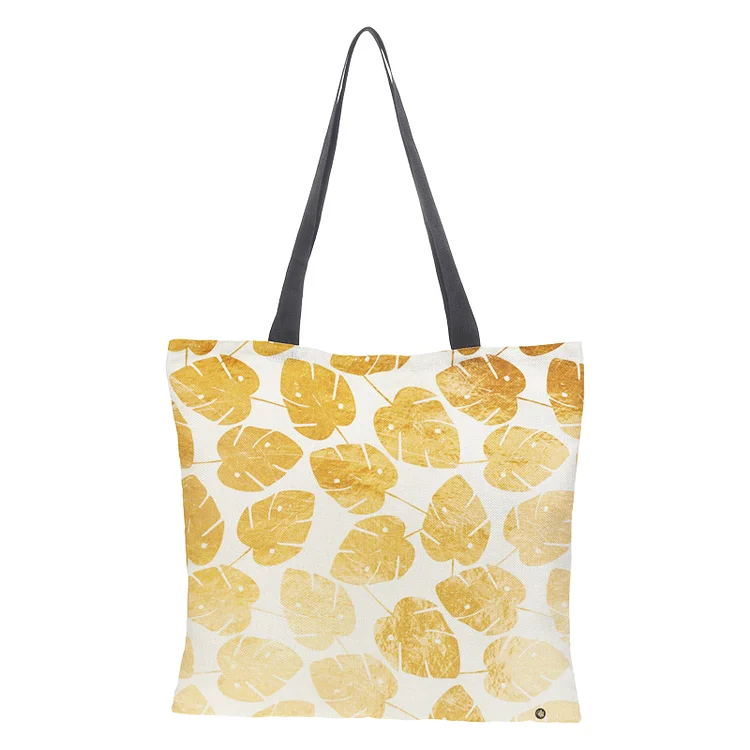 Linen Eco-friendly Tote Bag - Leaf