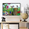 5D DIY Diamond Painting Fence Hummingbird Full Square Drill Craft (50x70CM)