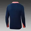 Joyfball 2025/2026 Barcelona Half-Pull Training Suit Royal Blue Football Shirt 1:1 Thai Quality