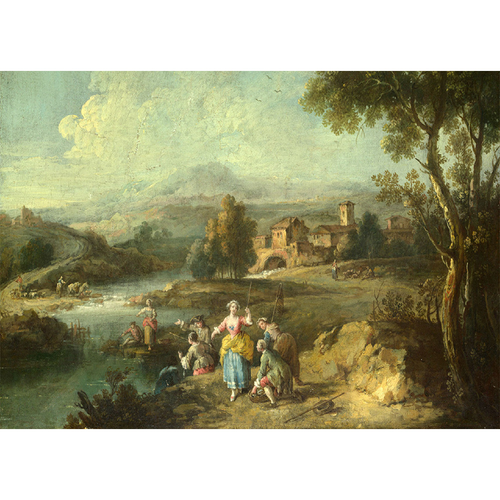 

45*35CM - Round Drill Diamond Painting - Famous Painting, 501 Original