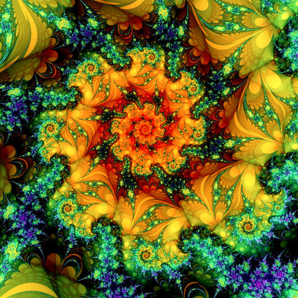 

30*30CM - Round Drill Diamond Painting - Abstract Pattern, 501 Original