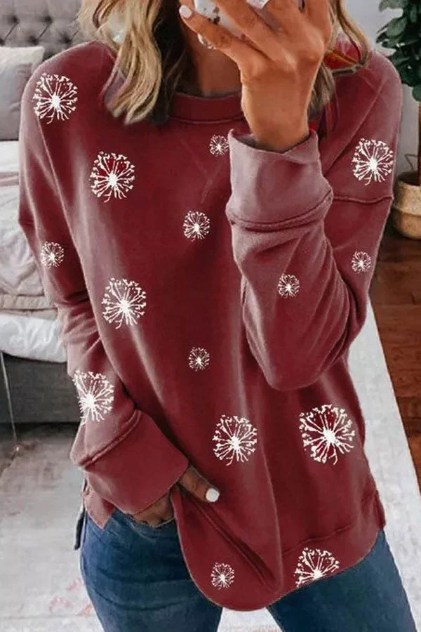 Casual Printed Plus Size Sweatshirt | IFYHOME