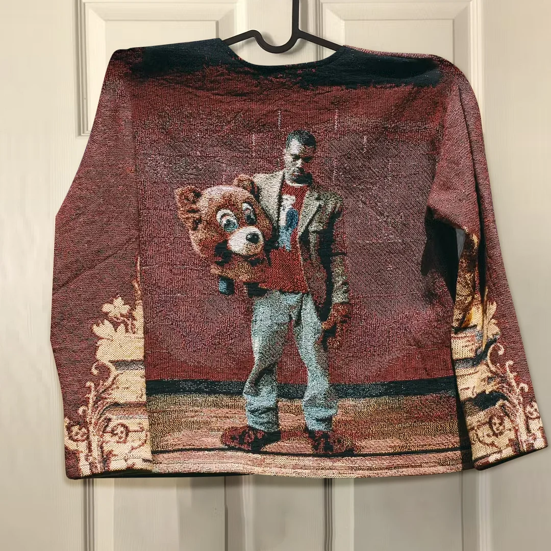 Trendy retro street hip-hop printed sweatshirt