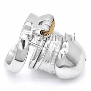 pornhint Pornhint Restraints Roleplay Stainless Steel Male Chastity Devices Bird Cage Lock