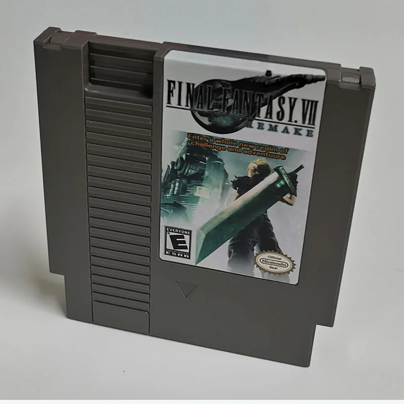 Final Fantasy VII For Nintendo NES - 8 Bit Game Cartridge