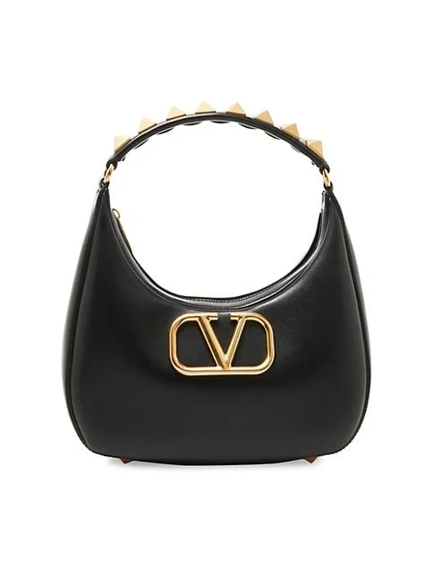 Valentino Garavani Stud Sign Leather Hobo Bag 5 out of 5 Customer Rating