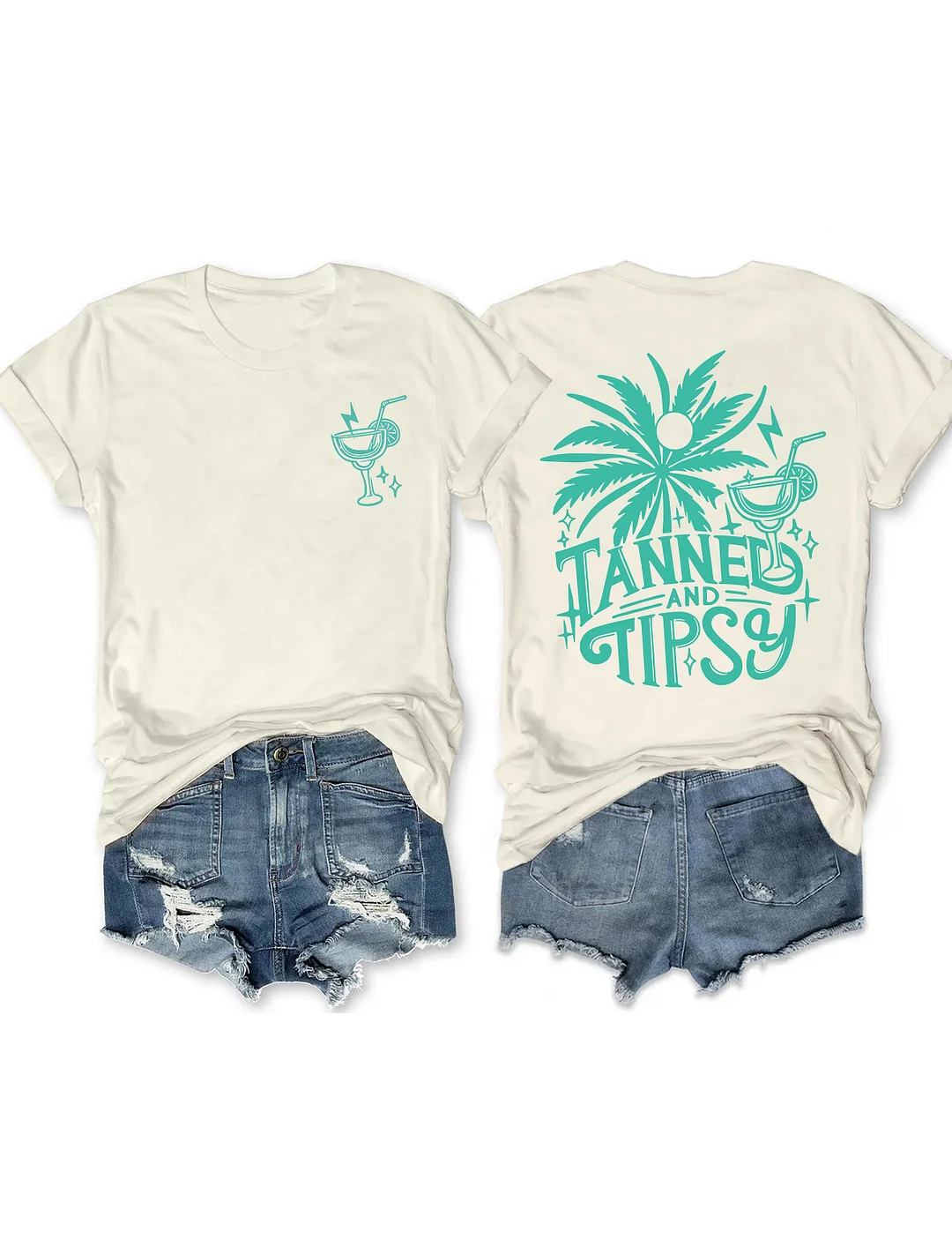 Tanned And Tipsy Beach Summer T-shirt
