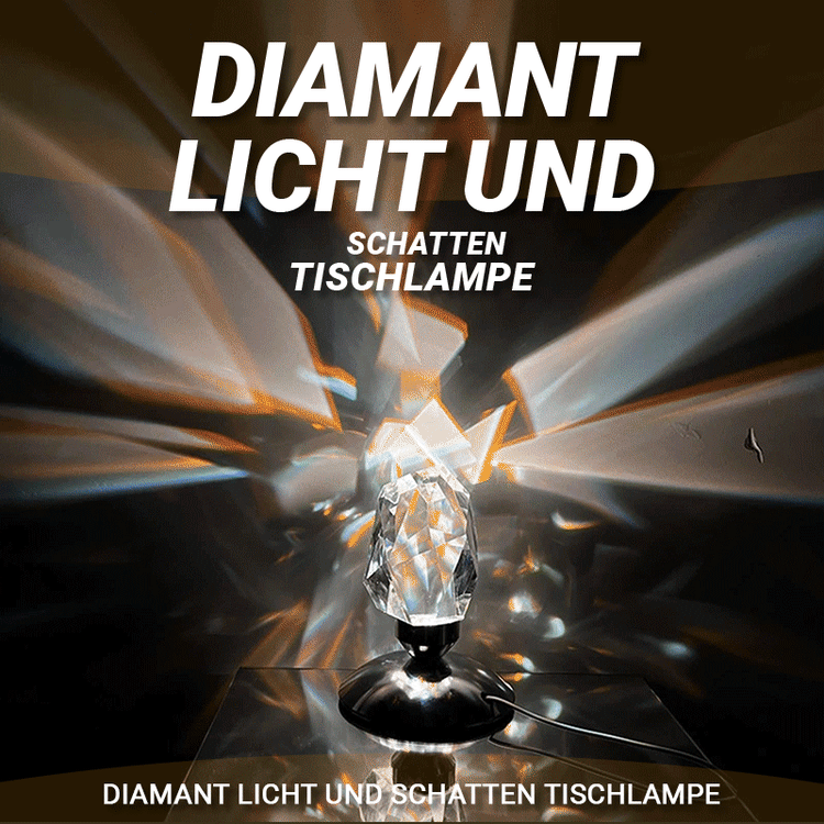 Diamant Licht und Schatten Tischlampe