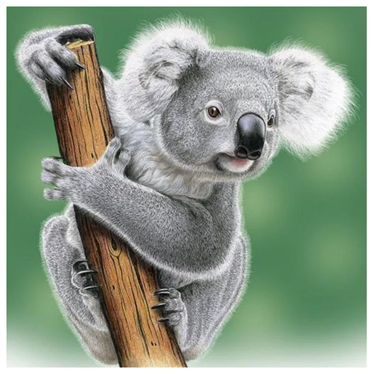 Small Koala - Full Round Drill Diamond Painting - 30x30cm(Canvas)