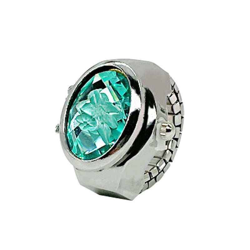 Retro Solid Color Quartz Watch Rings Women’s Watches