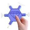 3D-gedruckter sechseckiger Diamant-Malstift mit 5 Ersatzspitzen Diamantmalerkunst-Drill Perlen-Punkt-Stift-Set f&uuml;r erwachsene Anf&auml;nger (blau)