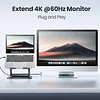 tounee Laptop Stand & Dock 2-in-1, 7-in-1 Multifunctional Expansion Base