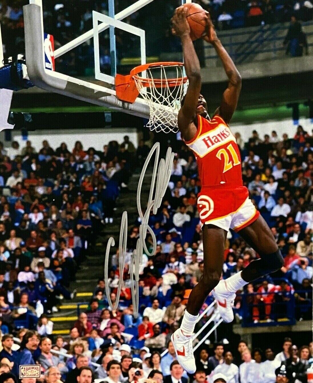 Dominique Wilkins Autographed Signed 8x10 Photo Poster painting ( HOF Hawks ) REPRINT