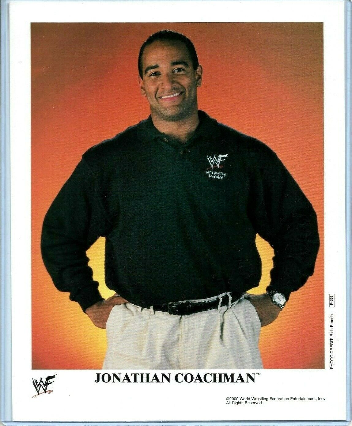 WWE JONATHAN COACHMAN P-658 OFFICIAL LICENSED 8X10 ORIGINAL PROMO Photo Poster painting RARE