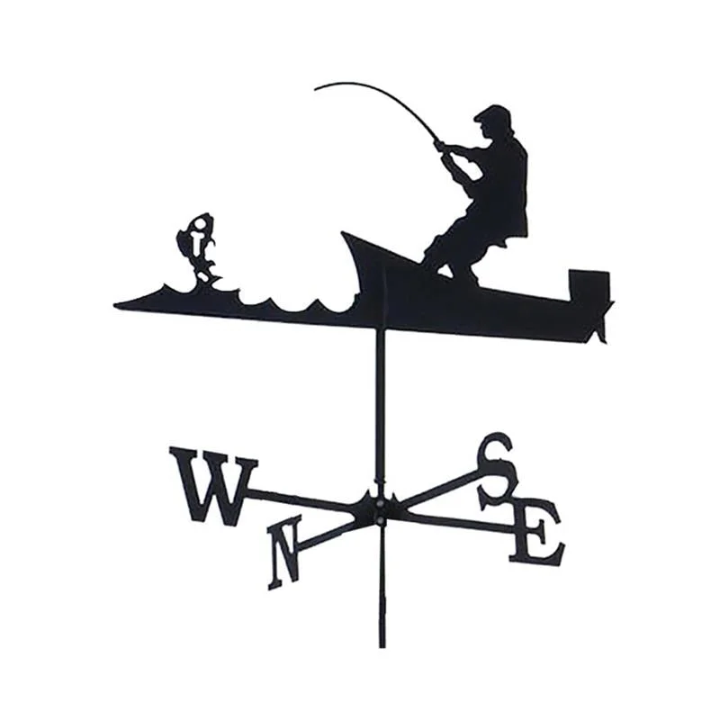 Stainless Steel Weather Vane Farm Retro Durable Scene Garden Stake Weather Vane Professional Measuring Tool Garden Yard Easy Use