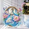 (US Local)Acrylic Print Lotus Girl DIY Desktop Ornaments Kit