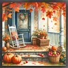 Autumn Courtyard-11CT Stamped Cross Stitch 40*40cm tapestrymarket