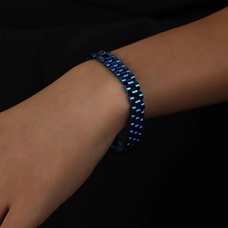 Minimalist Color Block Titanium Steel Plating Unisex Bracelets