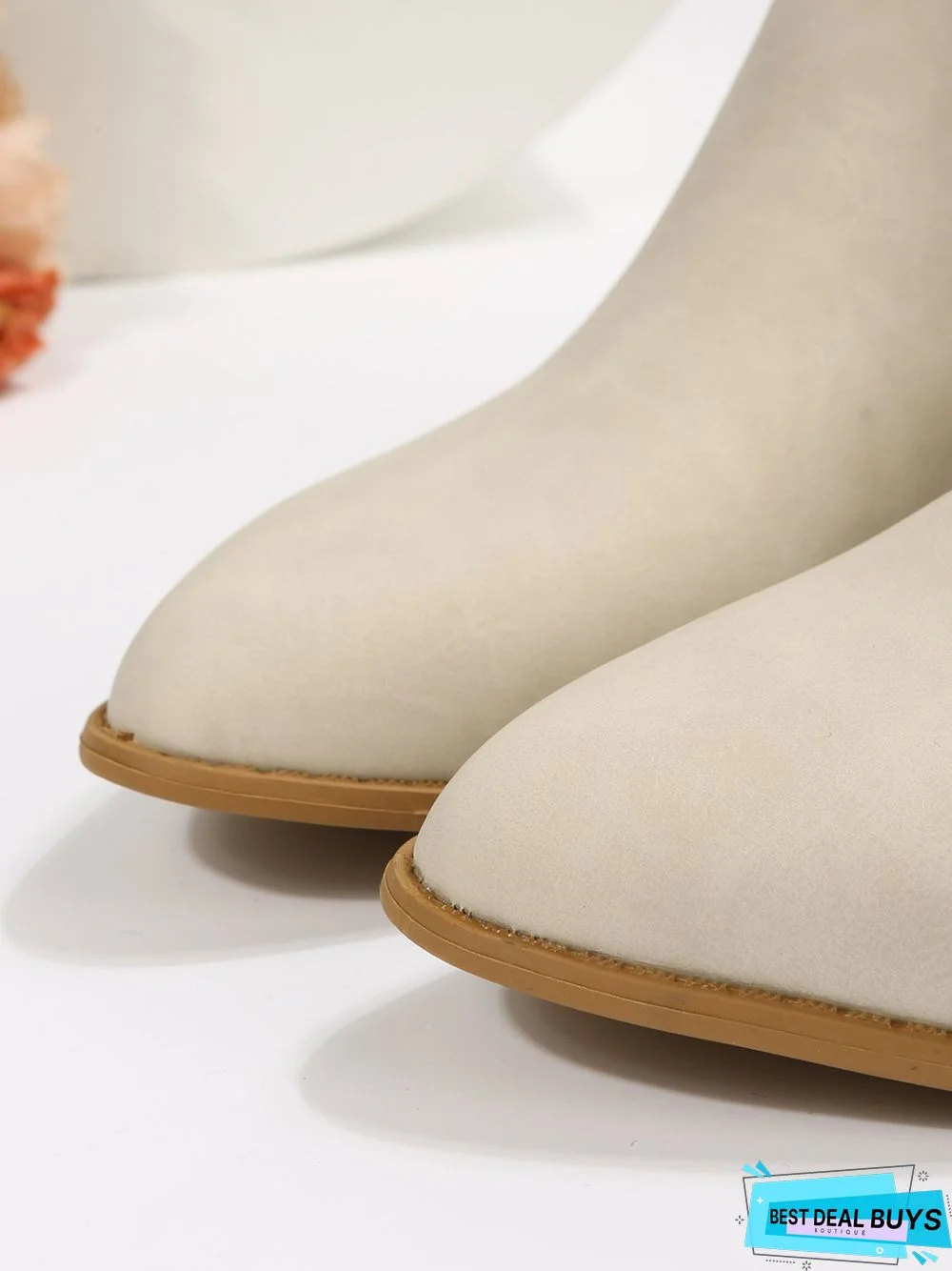 Leopard Khaki Casual Ankle Boots