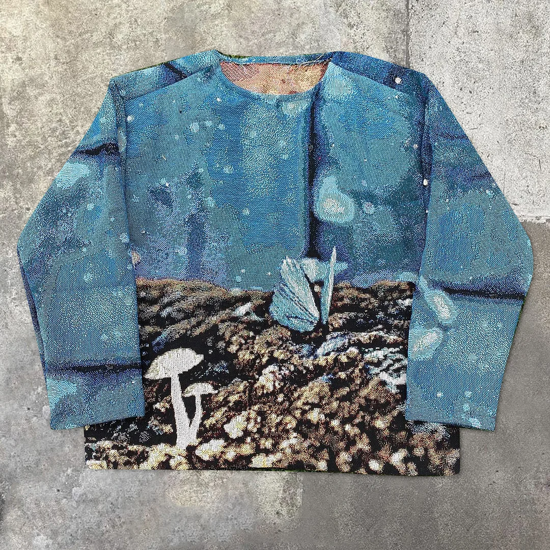 Vintage Butterfly Crewneck Sweatshirt