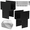 [US Local Warehouse] 2 Pack Pergola Brackets 6x6 (Actual 5.5x5.5in) Posts Caps Tie Brackets Galvanized Steels Gazebo Hardware Kit for Gazebos Deck & Porch Post To Beam