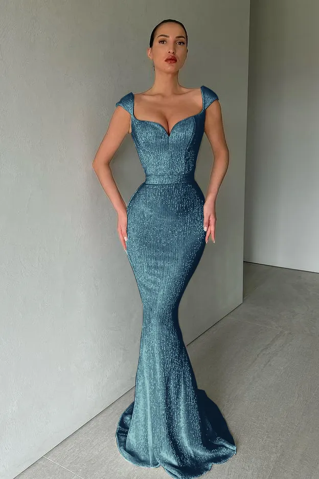 Red Sequins Mermaid Long Evening Prom Dress cc1100