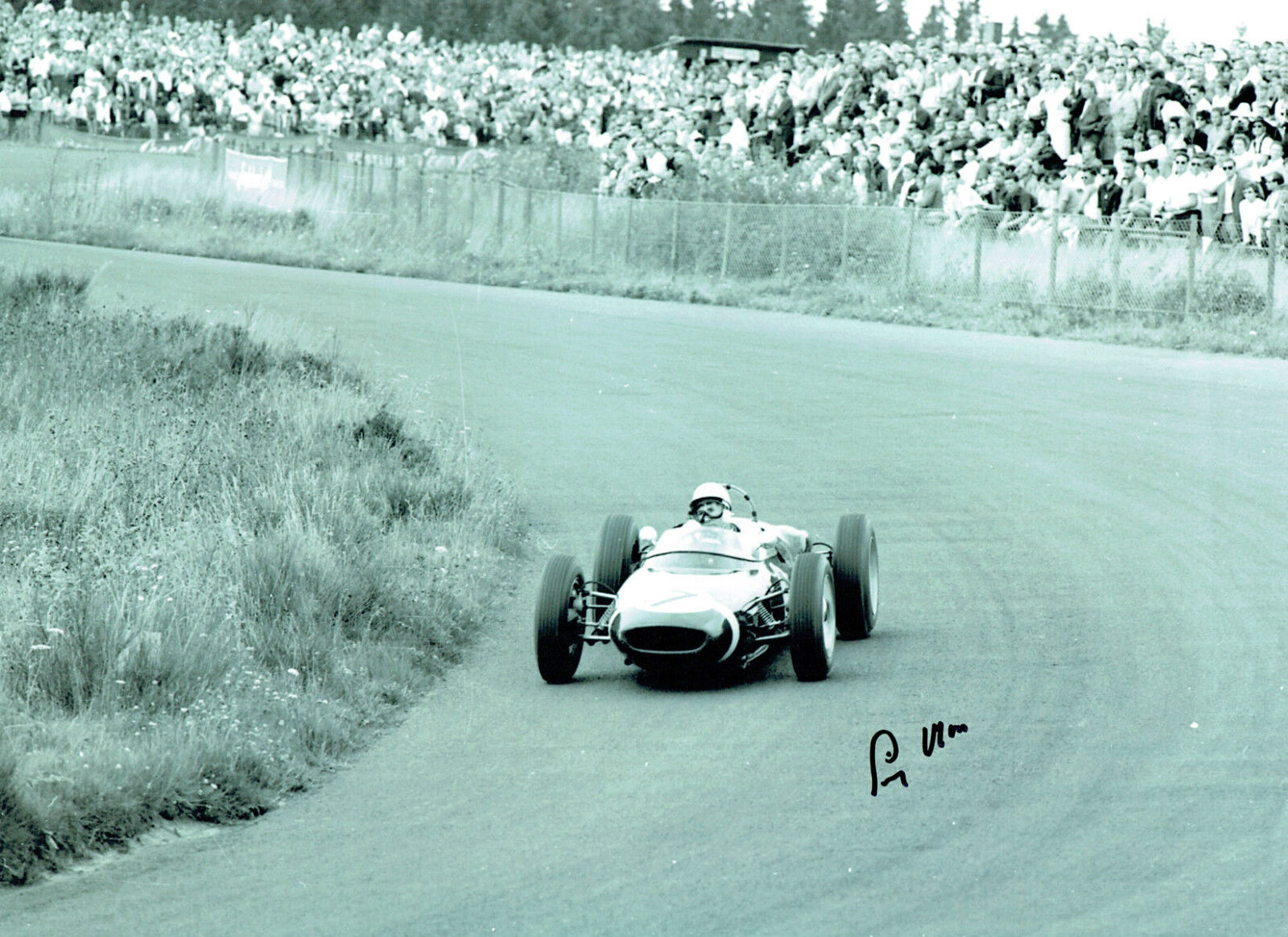 Stirling MOSS Signed Autograph 16x12 Motor Racing Lotus Photo Poster painting AFTAL COA