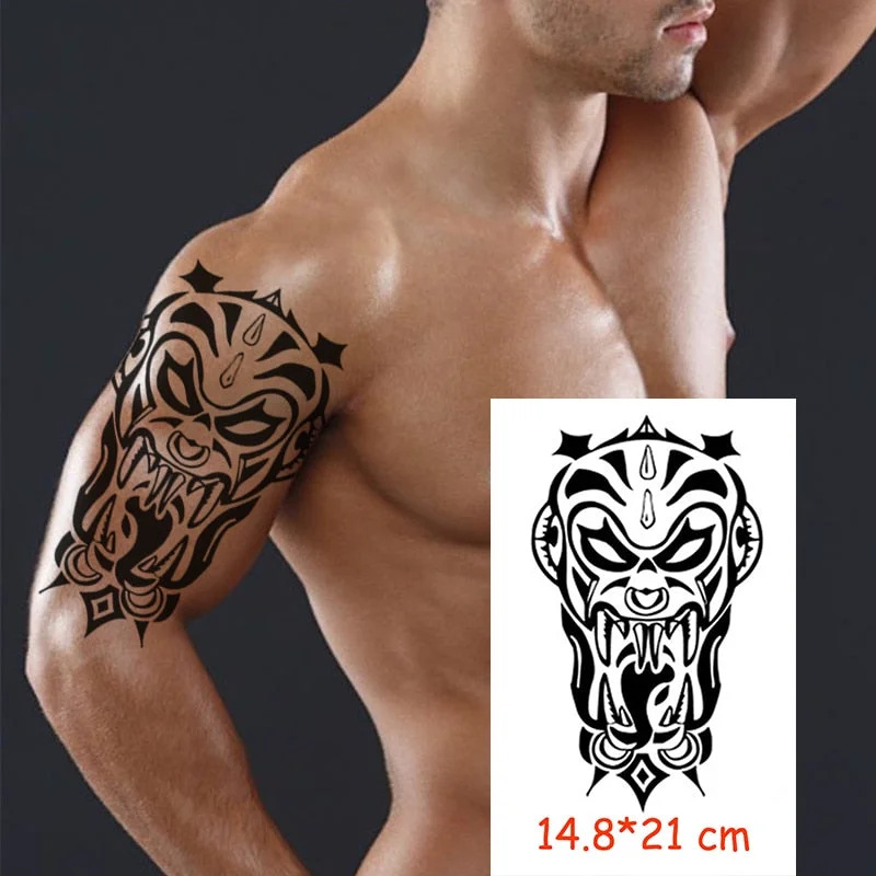 Temporary Tattoo Stickers Hands Together Peace Cross Fake Tatto Waterproof Tatoo Back Leg Arm Belly Big Size for Women Men Girl