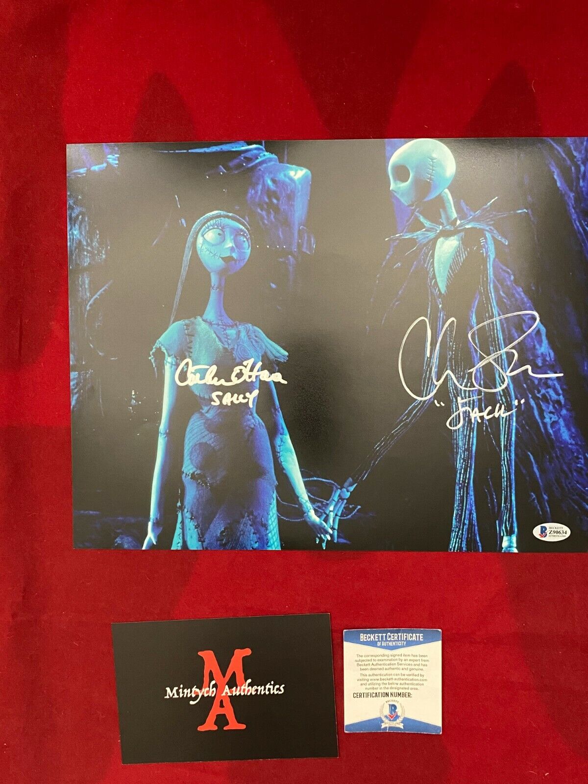 CATHERINE O'HARA & CHRIS SARANDON SIGNED 11x14 Photo Poster painting! NIGHTMARE BEFORE CHRISTMAS