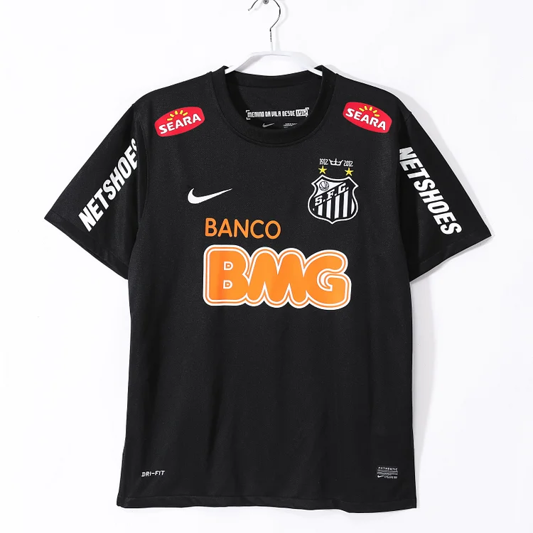 2012/13 Santos Retro Black Jersey