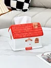 Cartoon small house paper box home living room coffee table storage box