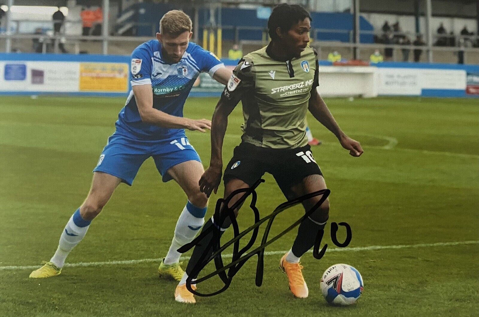 Jevani Brown Genuine Hand Signed Colchester United 6X4 Photo Poster painting 3