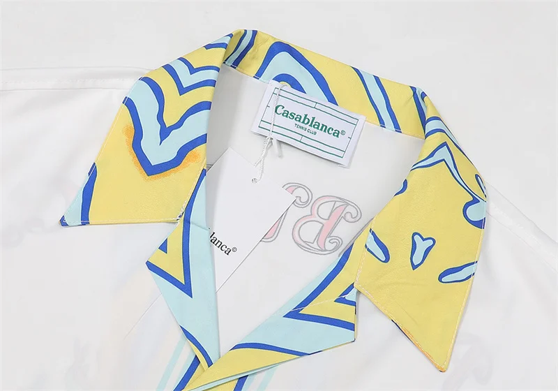 Casablanca 2023SS New Product Silk Short Sleeve Shirt
