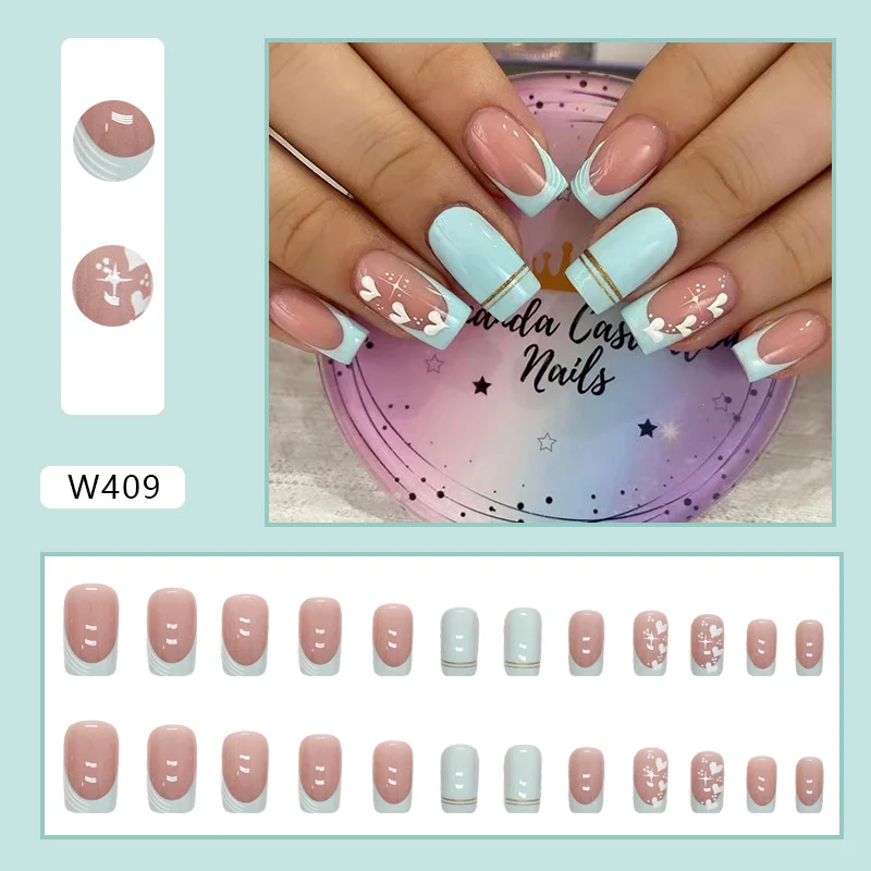 Churchf Churchf Valentine's Day Beautiful Nail Gold Foil Wearing A Long Nail Nail Patch