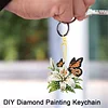 15Pcs Elf Girl DIY Double Sided Diamond Painting Keychain Kits for Beginners