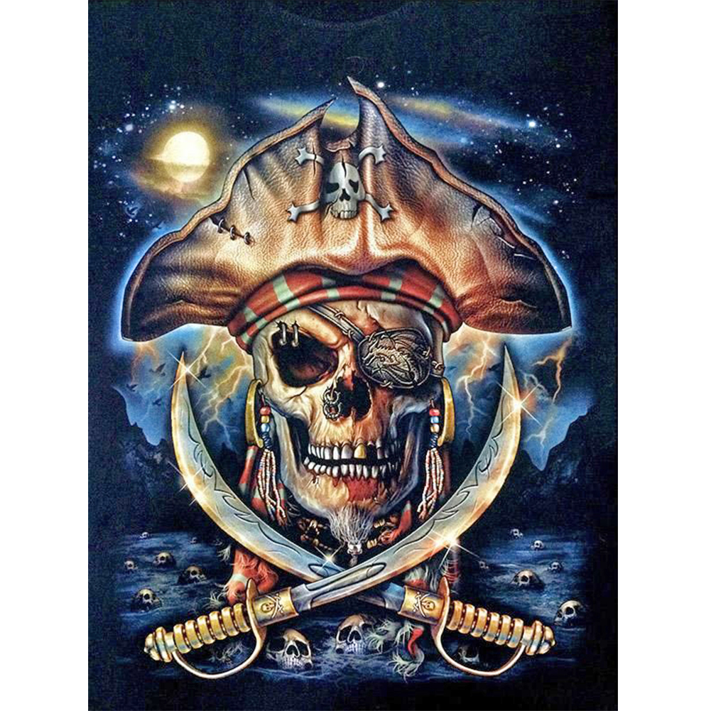 Human Skeleton 40*50cm(canvas) full square drill diamond painting